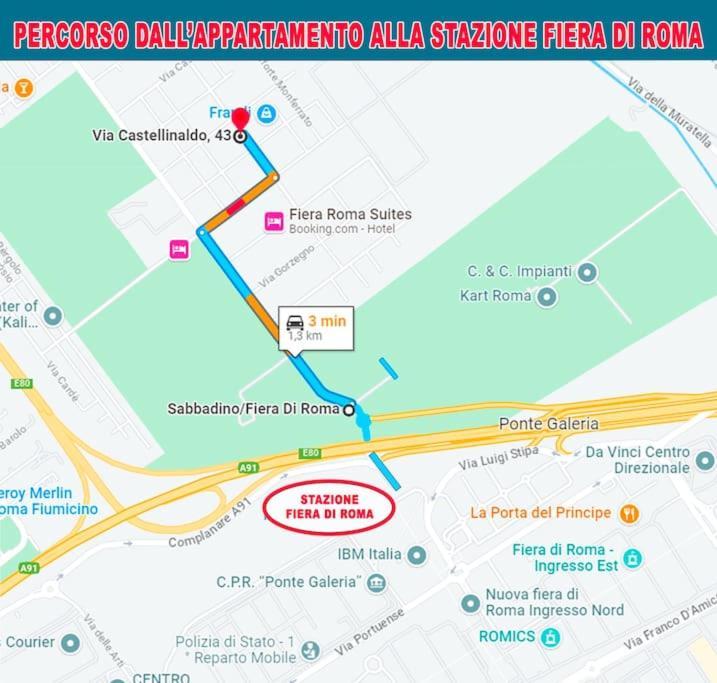Casa Vacanza Fiera Di Roma Ponte Galeria Eksteriør bilde